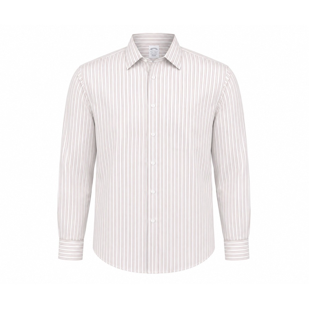 Brooks‎ Brothers Traditional fit 17-35 Striped Cotton Shirt office preppy mens